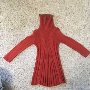 burnt orange vintage turtle neck